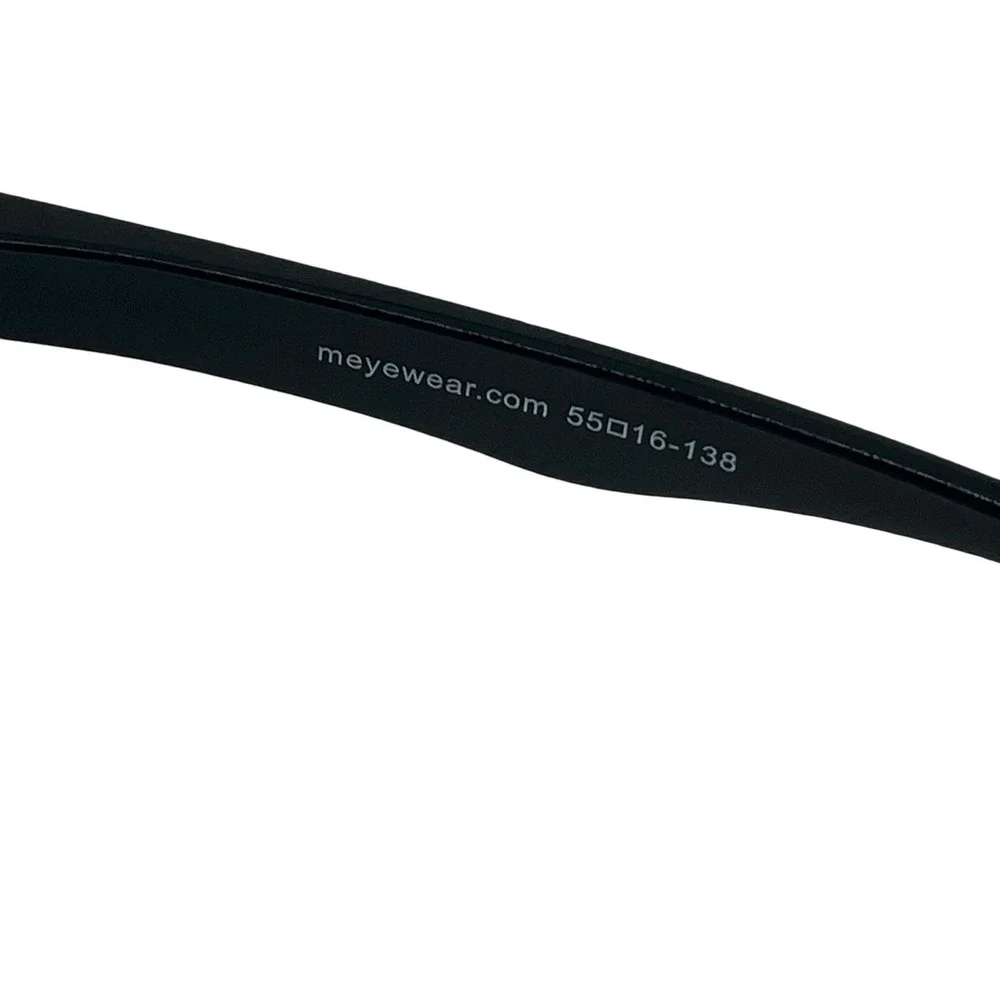 MeyeWear Avery BLK +2.00 Rectangular Sunglasses Readers Black/Gray 58-16-138